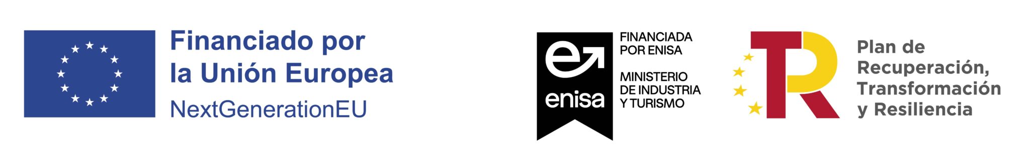 Financiado por la Unión Europea — NextGenerationEU. Financiada por ENISA, Ministerio de Industria y Turismo. Plan de Recuperación, Transformación y Resiliencia.
